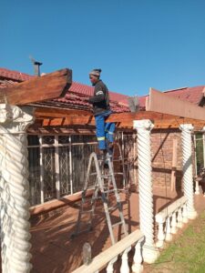Roof Repair in Progress