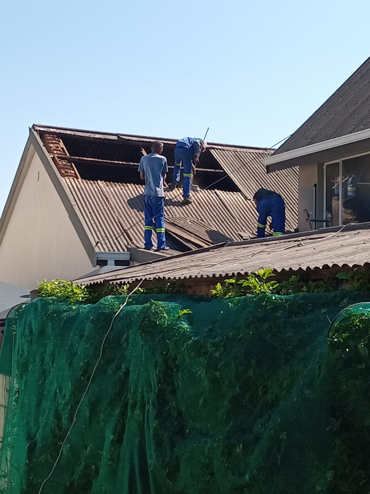 Roof Repair in Progress